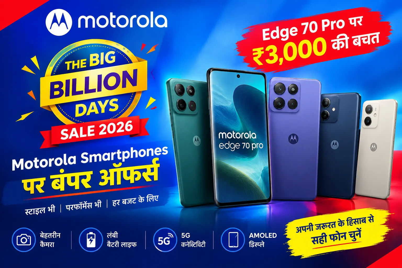 Motorola Big Billion Days Sale 2026
